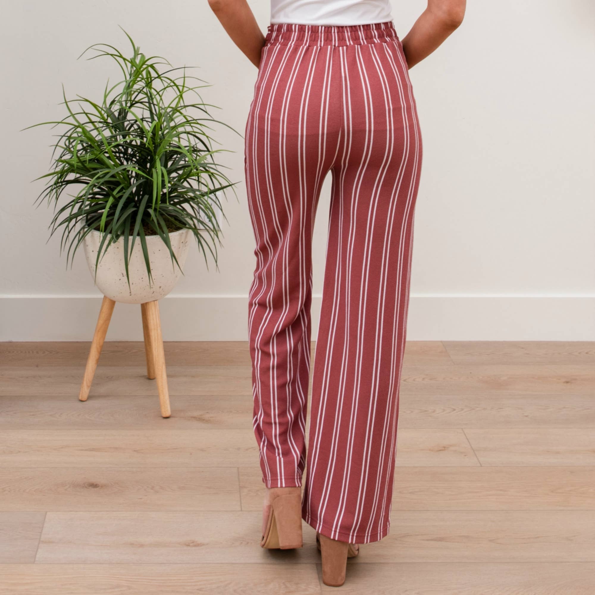 Truly Contagious - Venta al por mayor Pantalones - Mujer - Pantalón de vestir con cintura anudada (YC1924)4