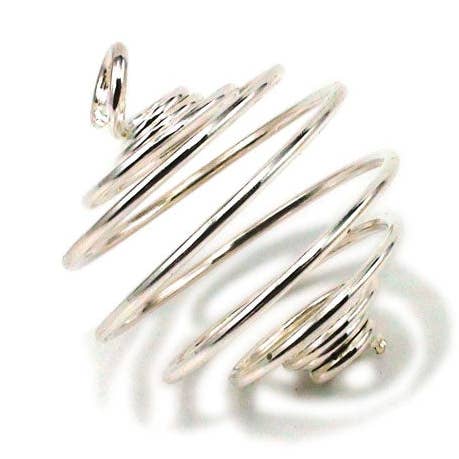 Jaulas plateadas en espiral, tamaño mediano, paquete de 20 para venta al por mayor de Stonebridge Imports