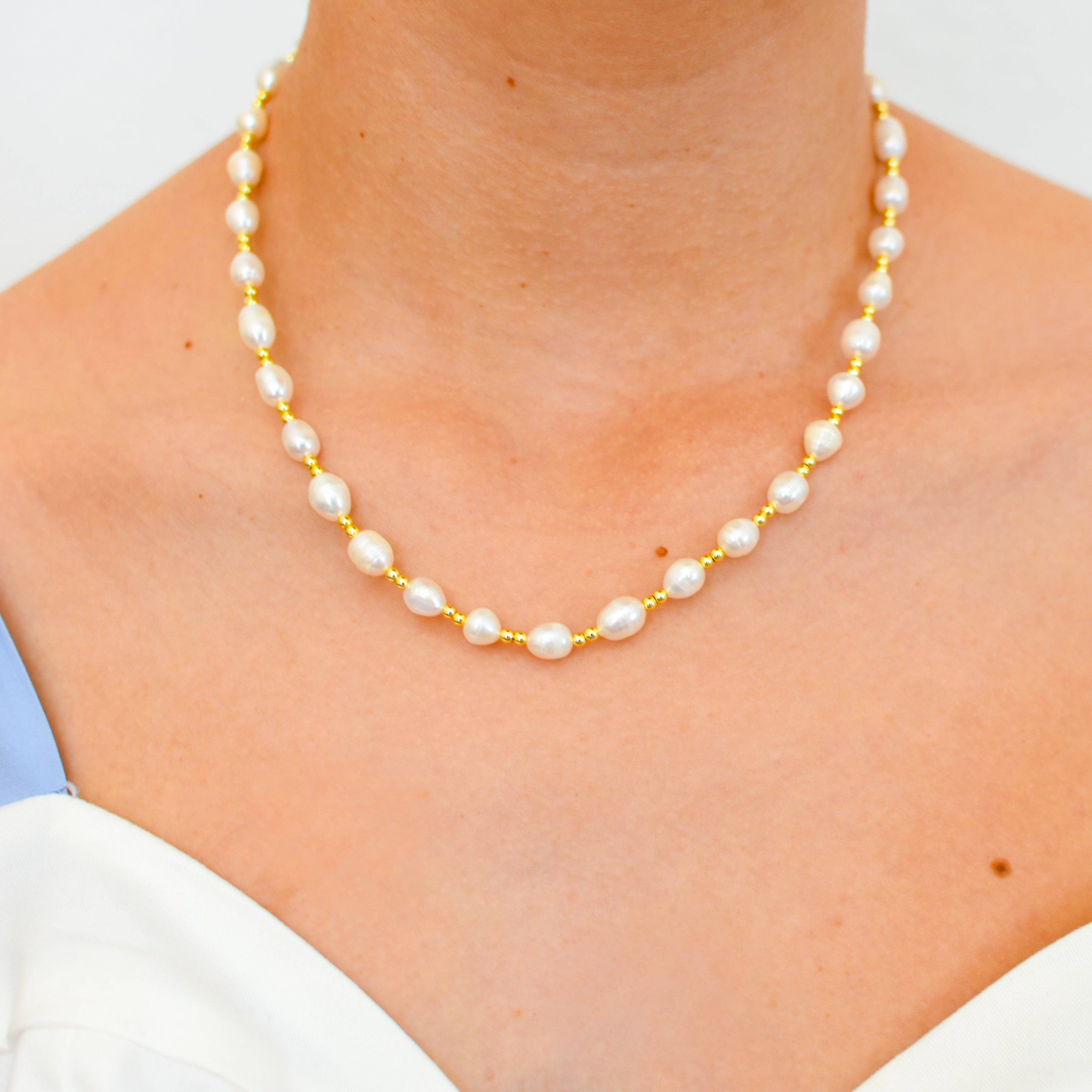 Coco's Beads and Co - Wholesale Beaded/Pearl Necklace - The Monroe Necklace1