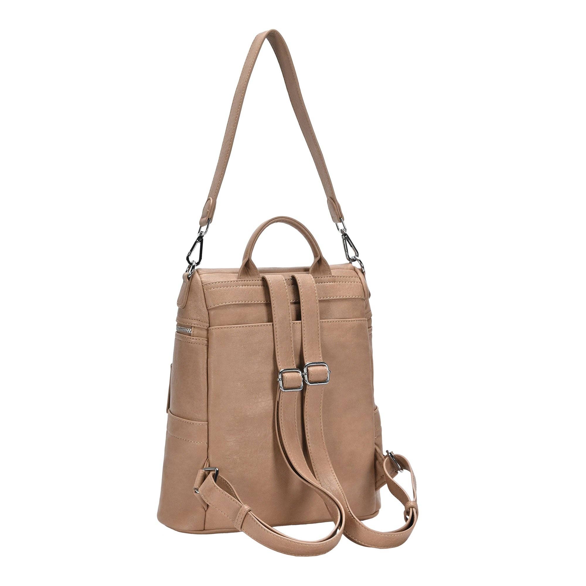 MMS Brands - Wholesale Backpack - Women's - Sienna Utilitarian Shoulder Backpack Purse22