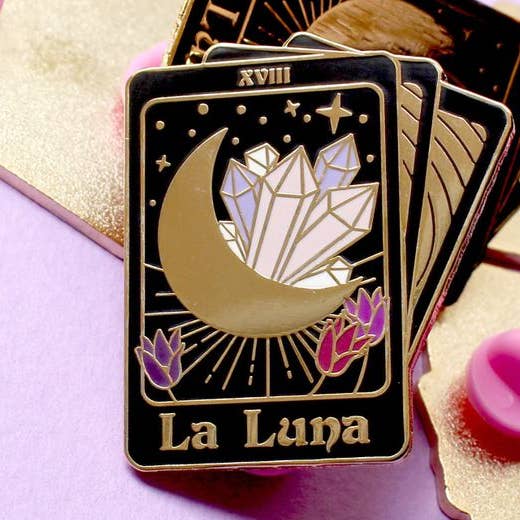 La Luna Enamel Pin for wholesale by Glitter Punk