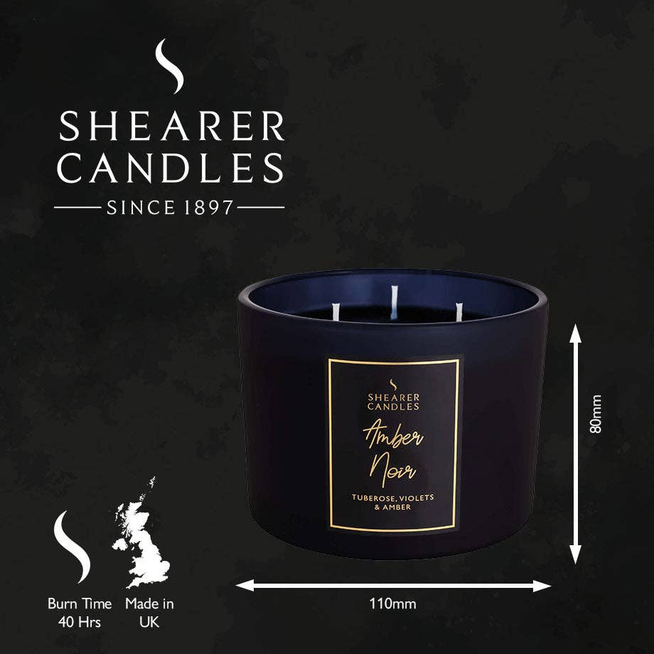 Shearer Candles - Wholesale Jar/Filled Candle - Amber Noir Multiwick Candle4
