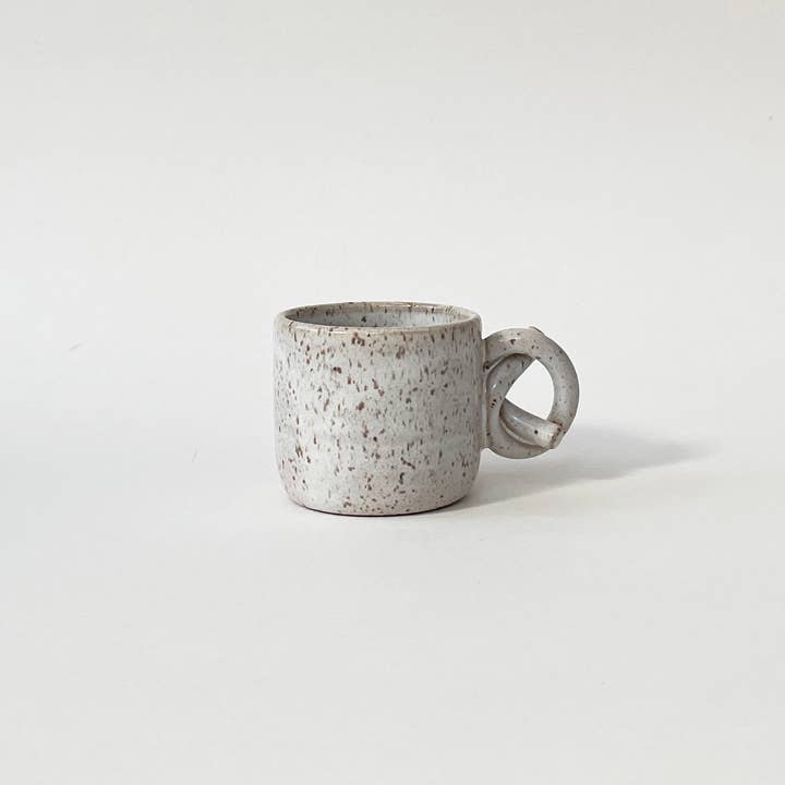 Sunday Studio - Wholesale Coffee Mug - Handmade Ceramic Knot Handle Espresso Cup