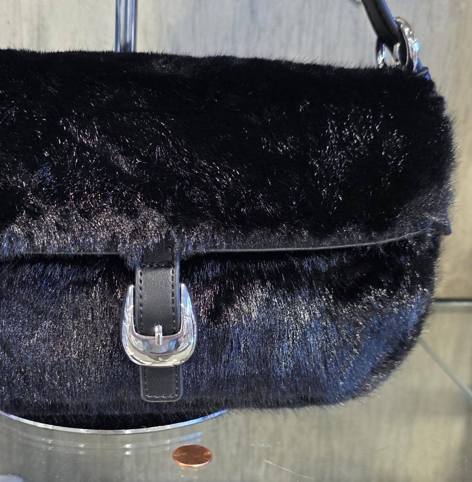 Oblige by G - Vente Sac porté épaule – femme - Sac à bandoulière en fausse fourrure 6164715