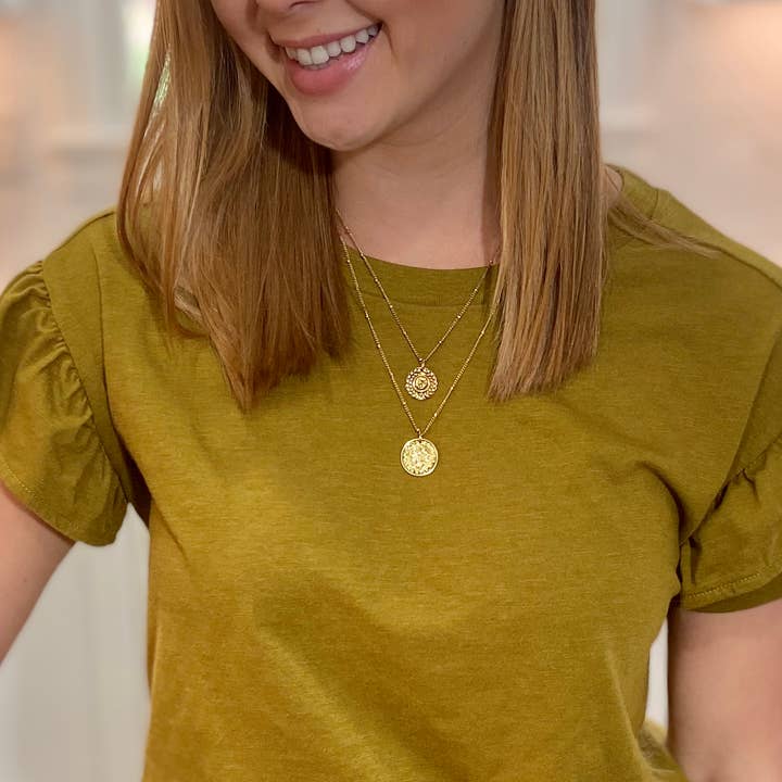 Funky Monkey Fashion - Wholesale Pendant/Charm Necklace - $1.97 Closeout Layered Vintage Coin Necklace5