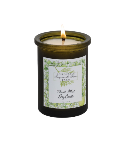 Adirondack Fragrance  Flavor Farm – Vela em jarro/copo por atacado – Vela de cera de soja de erva-doce e menta1