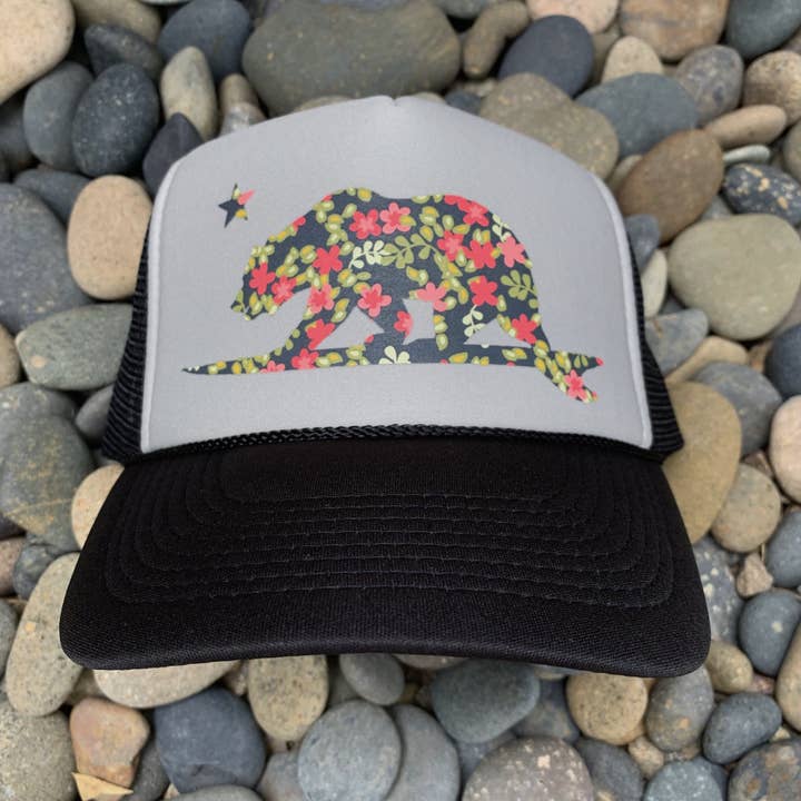 Pacific Coast Apparel - Wholesale Trucker Hat - Women's - Floral Surf Bear Hat6