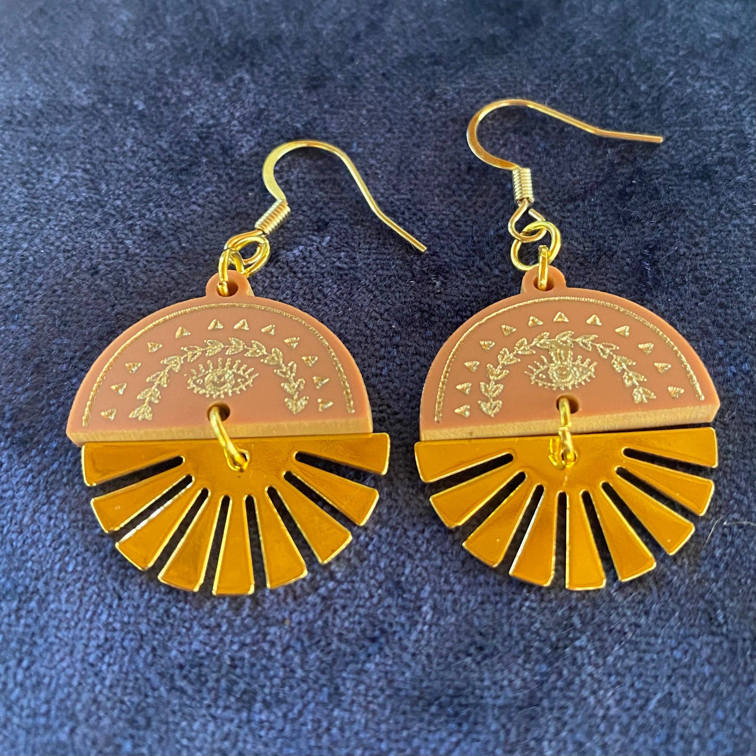 Moody Girl Accessories - Wholesale Dangle Earrings - Solis Iris Dangle Earrings 1