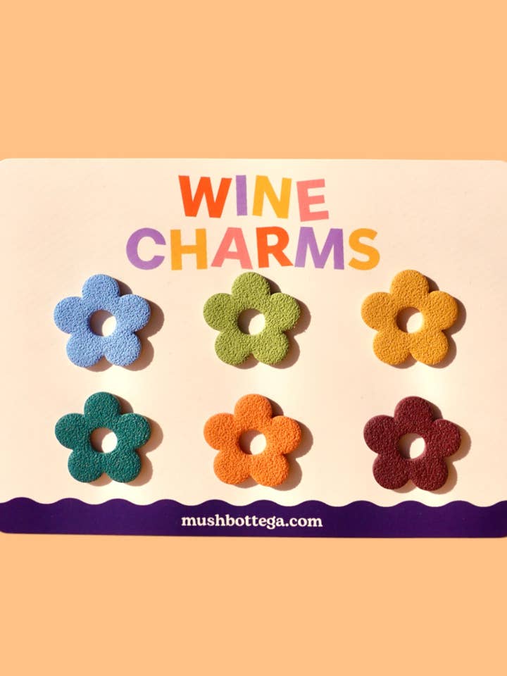 Vintage Pack | Circle Wine Charms | Drink Markers for wholesale by MUSH Bottega