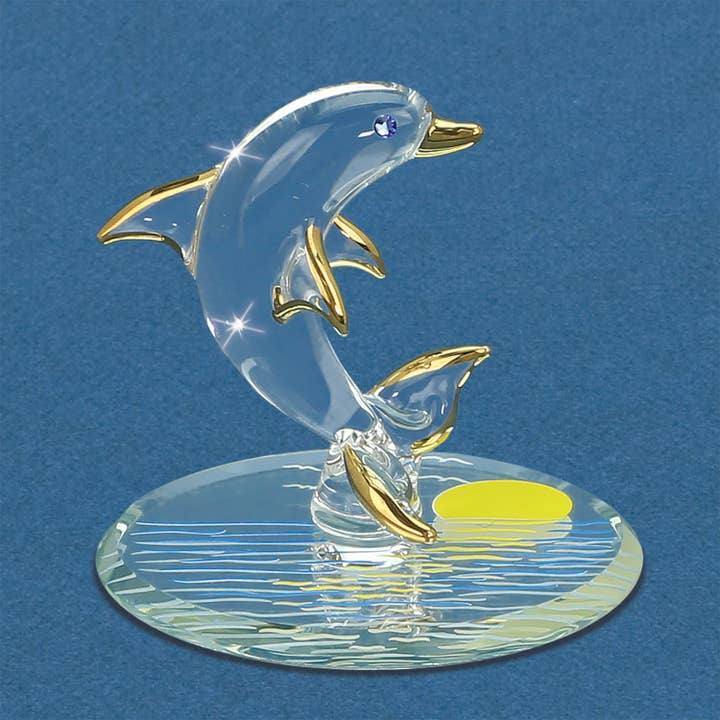 S1 266: Sunset Dolphin for wholesale by Glass Baron