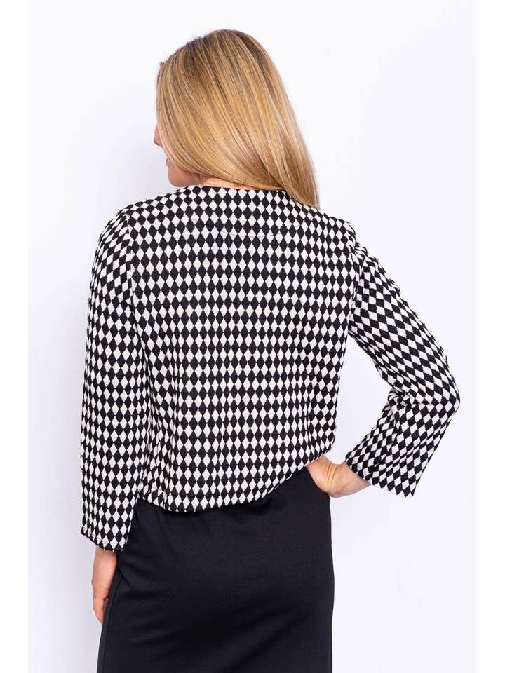 The Italian Closet - Vente Veste – femme - SALE Arlecchino - Veste italienne à carreaux souple SM et ML2