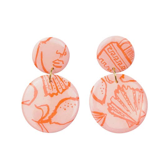 Ida Earring - Positano Rose/Orange for wholesale by Studio Eris
