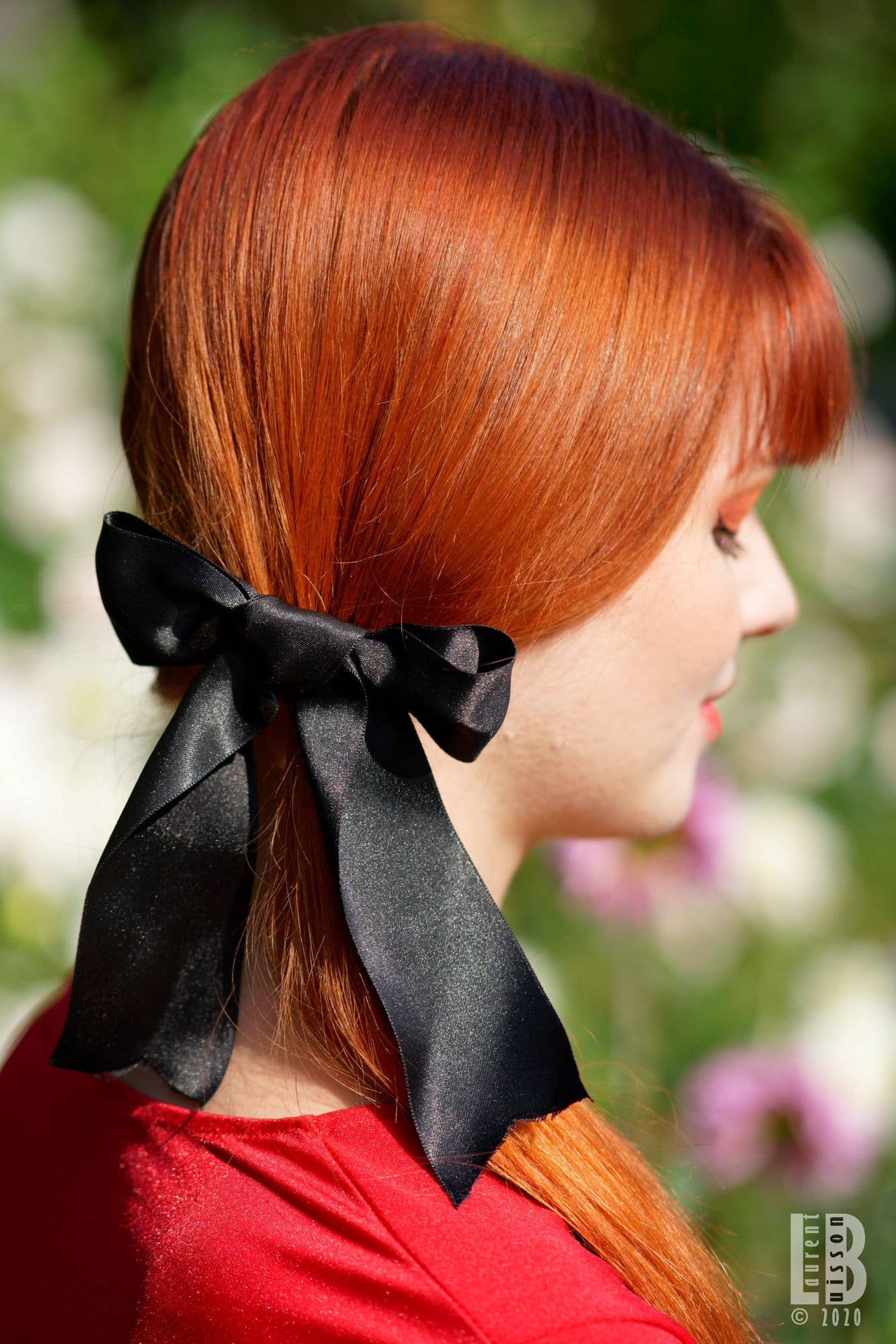 Accessoire cheveux noeud rouge - Chérie et Dandy