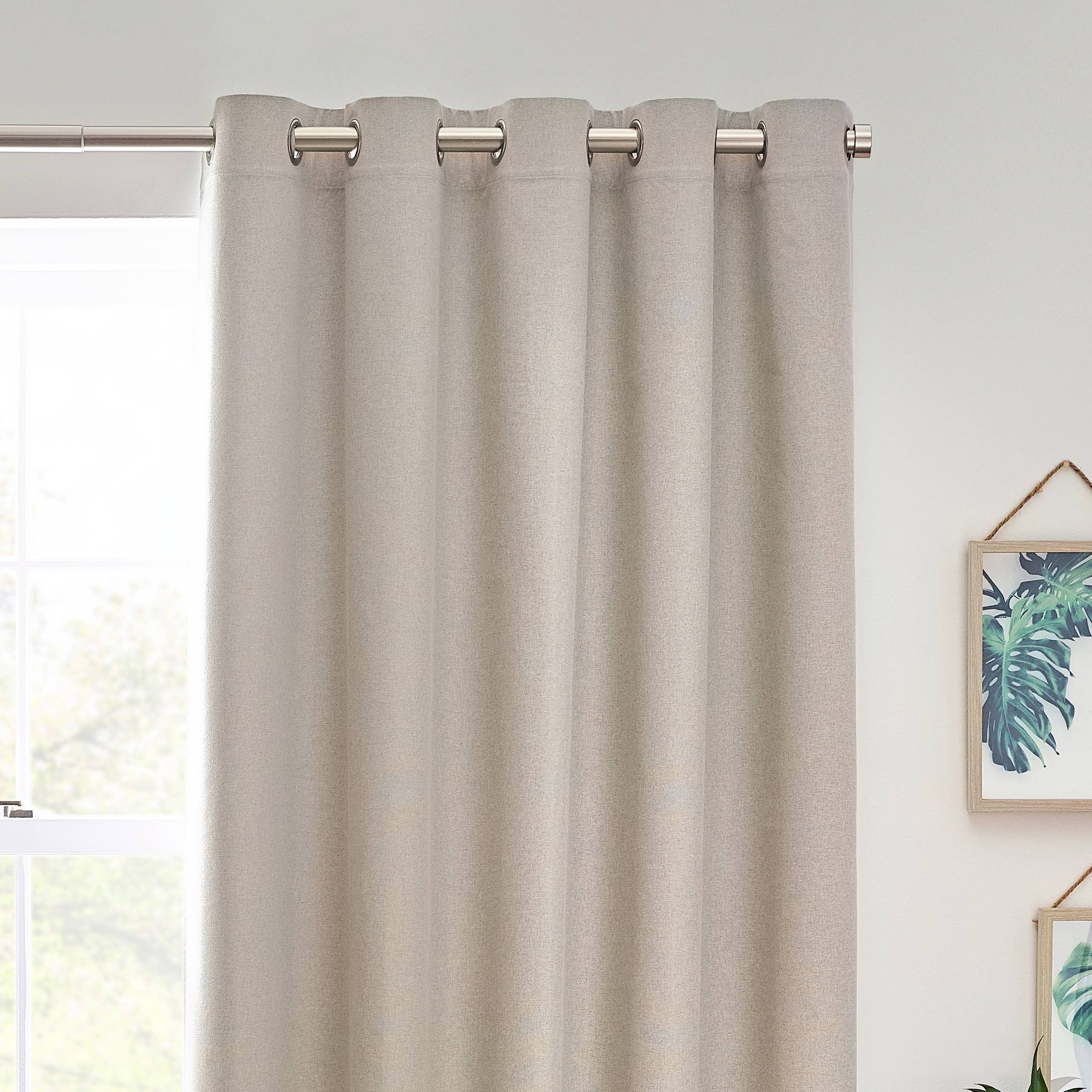 Dawn 100% Blackout Thermal Eyelet Curtains Linen for wholesale on Faire2