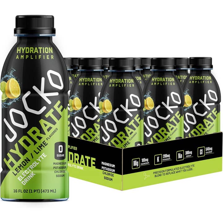 JOCKO FUEL HYDRATION DRINK 12/16OZ LEMON LIME for wholesale by L&F Universal Goods