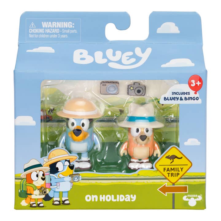 Toysmith - Wholesale Figurine Toy - Kids - Moose Toys Bluey 2-Pack Figurine Set