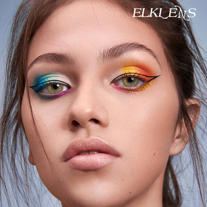 ELKLENS – wholesale Kontaktlinser – ELKLENS Gyllene Mjölk Brunfärgade kontaktlinser4