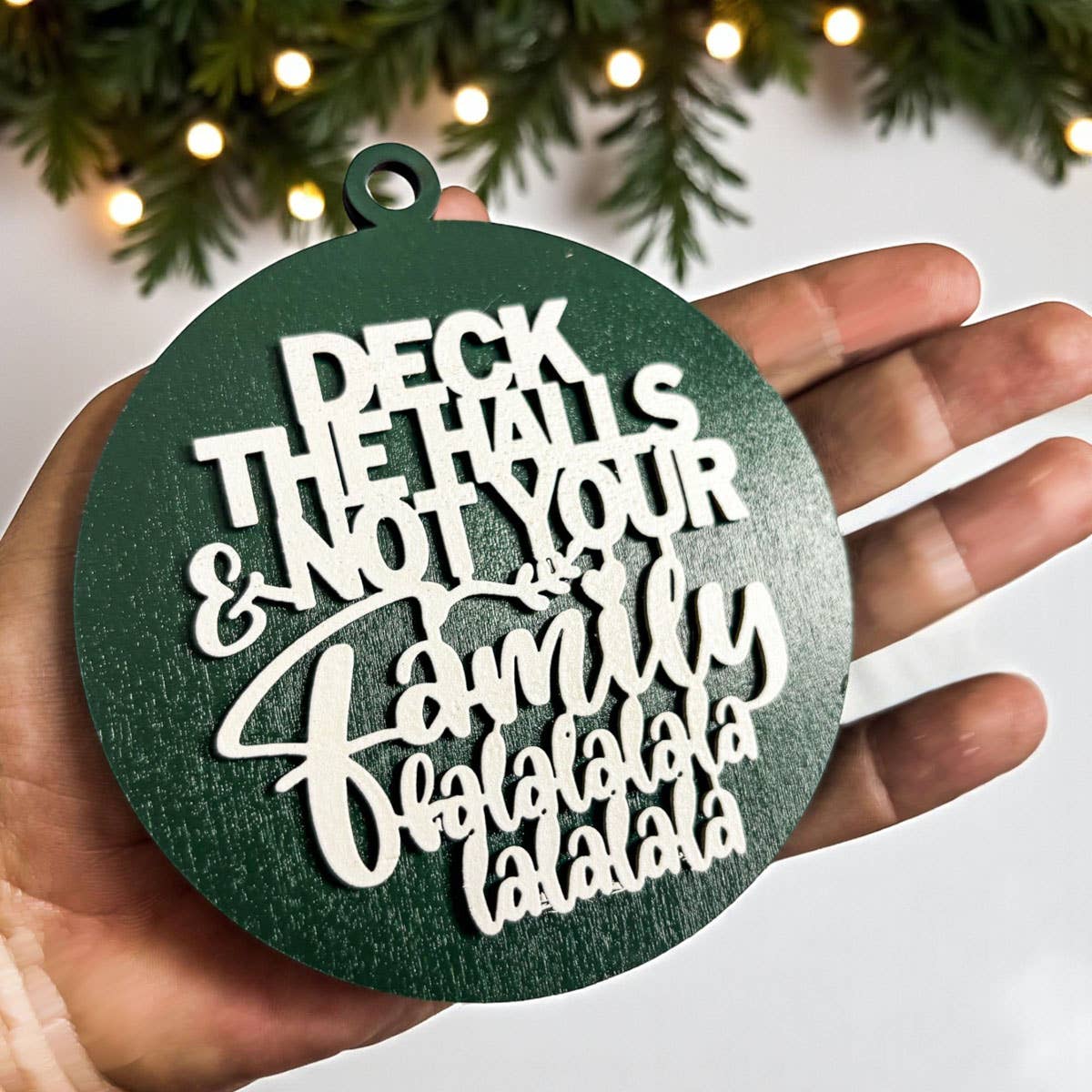 Gia Roma - Wholesale Ornament - Hanging Christmas Decor + Handmade Wooden Ornament Funny4