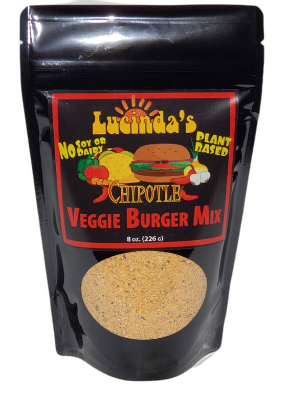 Lucinda's Chipotle Veggie Burger Mix for wholesale by Great Life By Lucinda
