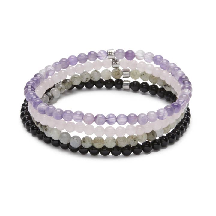 Set of 4 “My Favourites” Mini Bracelets for wholesale by KARMA YOGA SHOP