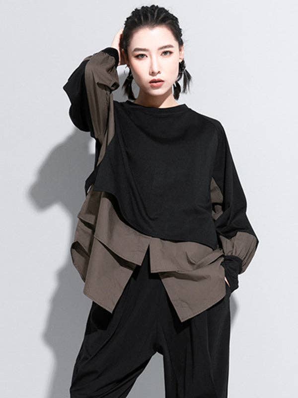 VividLux - Wholesale Overhemd met knopen - Dames - Originele valse twee T-shirttops10