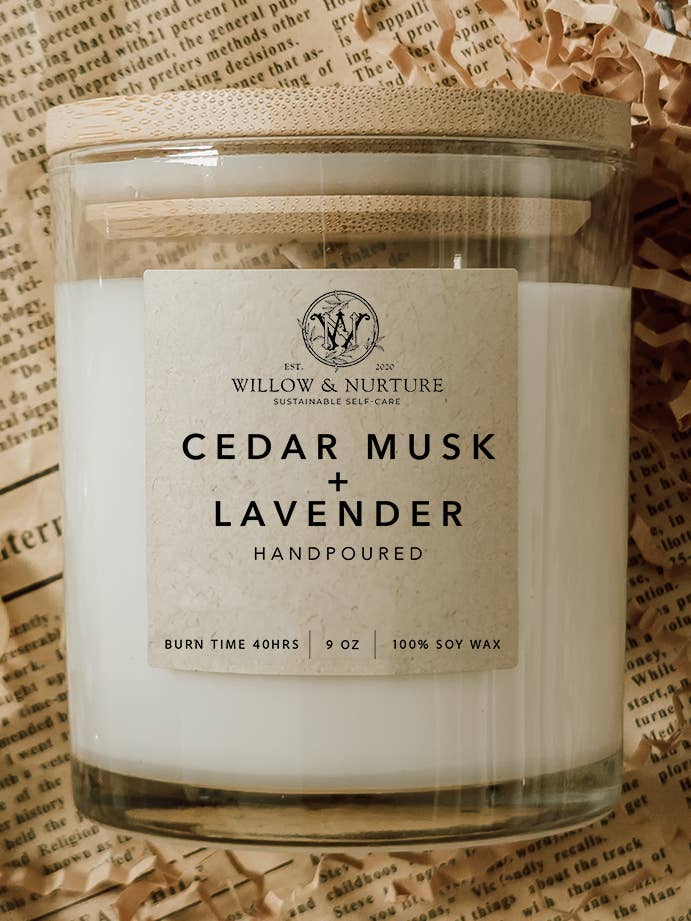 Cedar Musk + Lavender for wholesale by Willow & Nurture