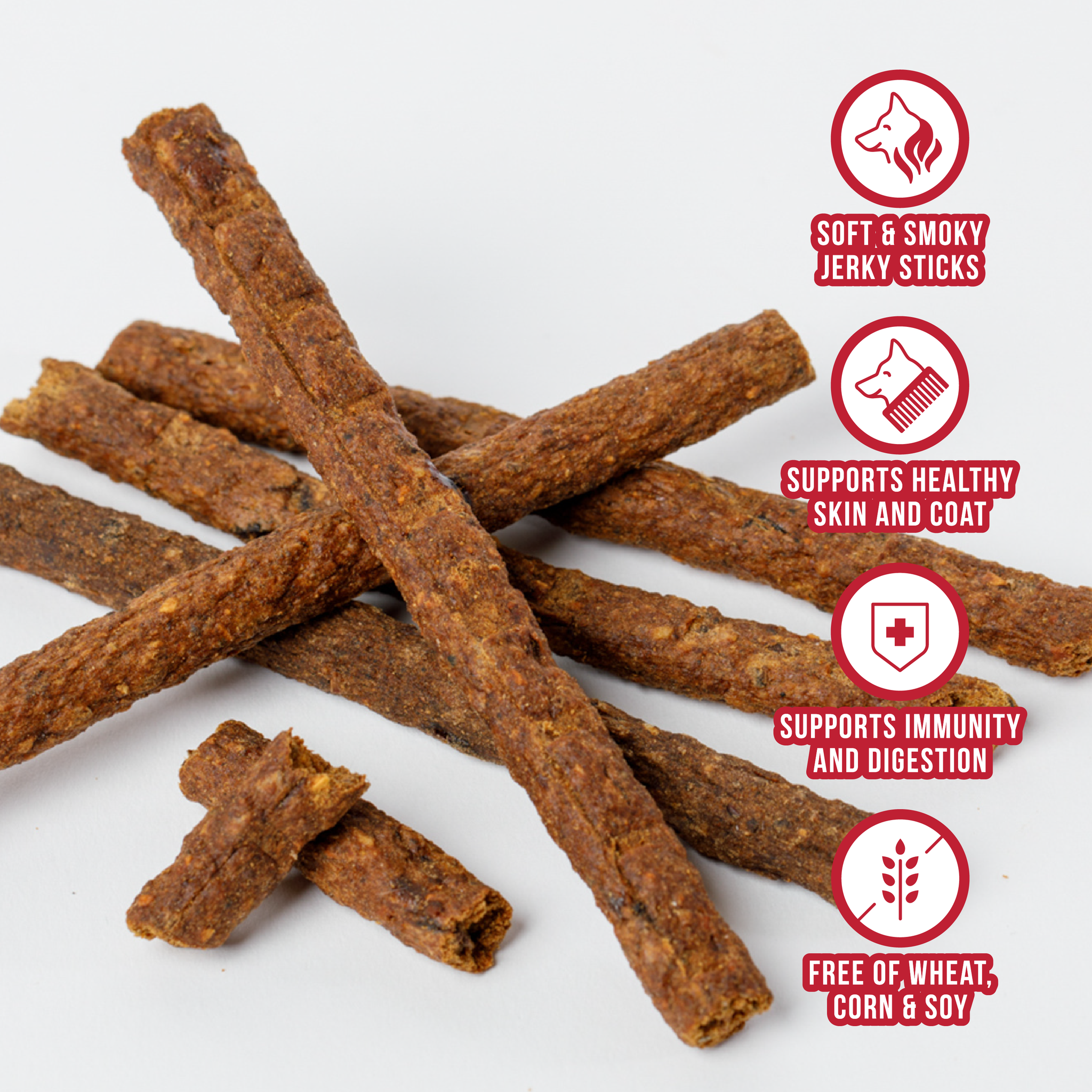 Wild Ranger Pet - Wholesale Pet Treats - Dog - Wild Ranger Beef Jerky & Superfoods Dog Treats (6ct)3