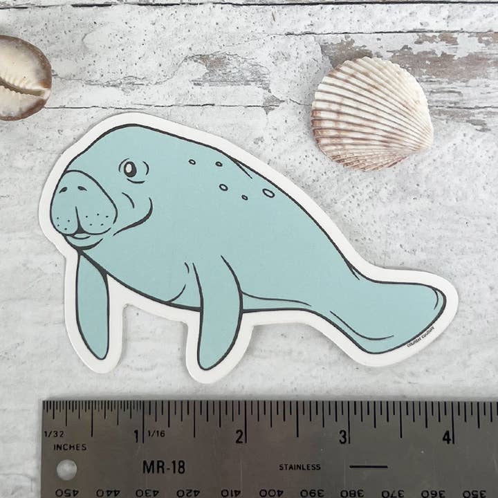 Manatee klistermærker - Florida Mærkat for engroshandel hos Counter Couture