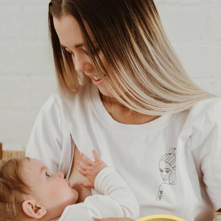 GoldMiilk - Wholesale Nursing top – Maternity - Lady Breastfeeding Tee0