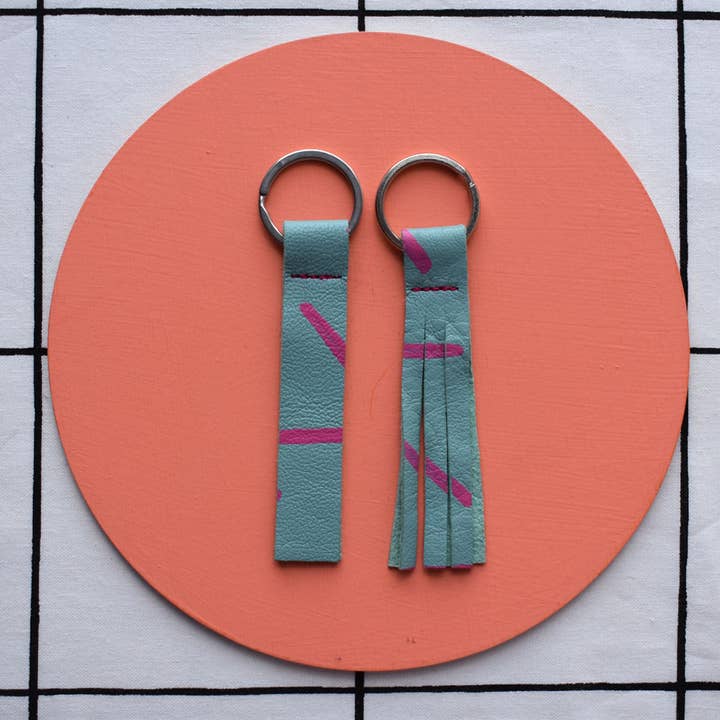 Jemma Marston - Wholesale Keychain - Women's - Hand Painted Leather Keyrings17