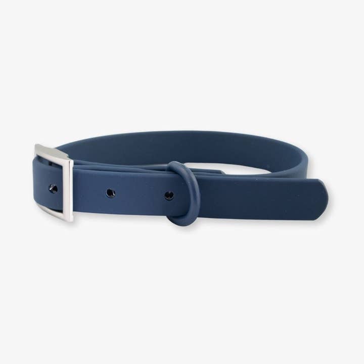 Navy Waterproof Dog Collar for wholesale by The Rover Boutique
