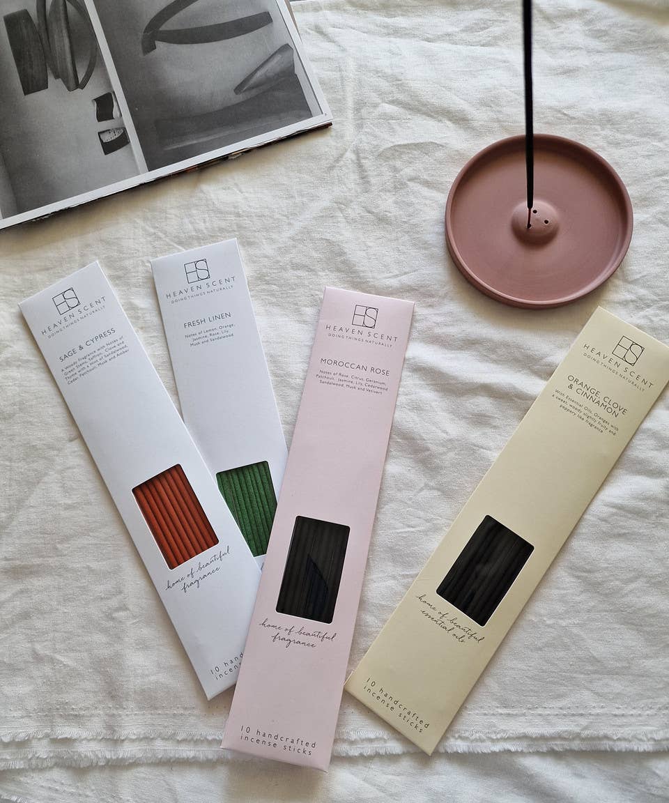 Heaven Scent Incense Ltd - Vendita all'ingrosso Incensi - 10 bastoncini di incenso all'arancia, chiodi di garofano e cannella3