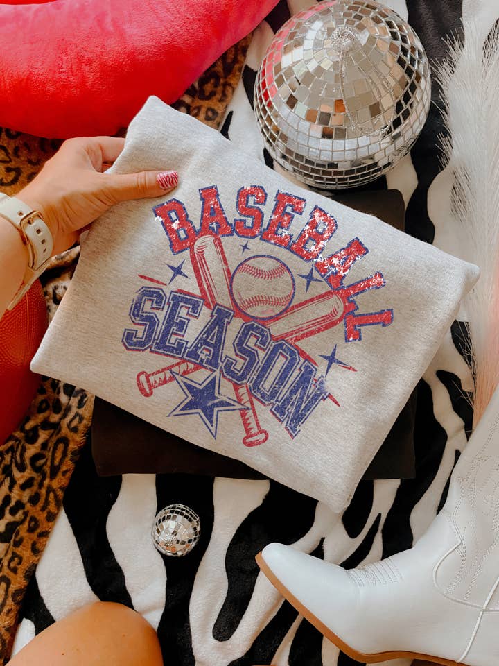 Felpa Stagione di Baseball per la vendita all'ingrosso da parte di Downtown Darling Wholesale