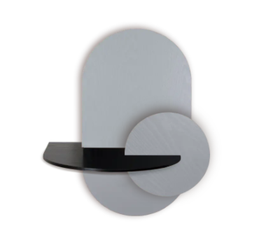 Woodendot – Engroshandel Soveværelsesmøbel – ALBA L - Ovalt Sengebord med skjult opbevaring0