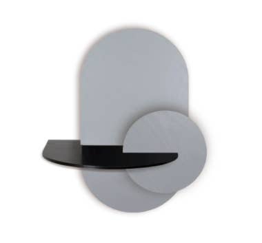 Woodendot – Engroshandel Soveværelsesmøbel – ALBA L - Ovalt Sengebord med skjult opbevaring