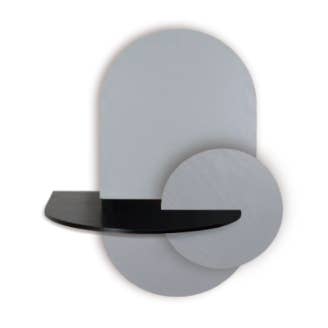 Woodendot – Engroshandel Soveværelsesmøbel – ALBA L - Ovalt Sengebord med skjult opbevaring0