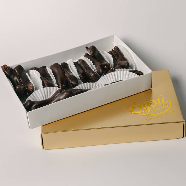 Dark Chocolate Orange Peels - Half Pound for wholesale by Enjou Chocolat