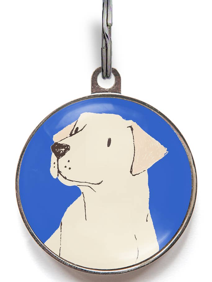 Gul Labrador Smart hunde-ID-mærke for engroshandel hos WagATudeTags