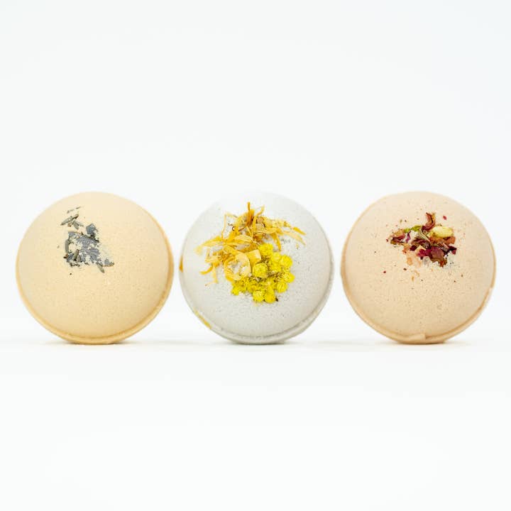 Ginger June Candle Co. - Wholesale Bath Bomb/Fizz - PILLOW TALK • 100% BOTANICAL BATH BOMB •