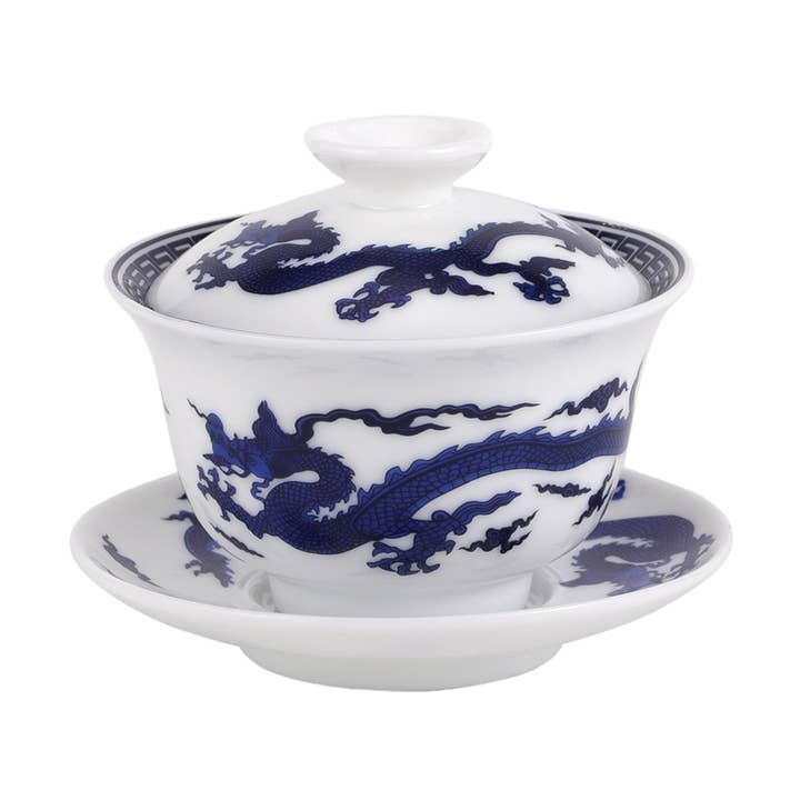 Gaiwan Tea Brewing Cup with Lid Oriental Dragon (1/80) for wholesale by Urban Tokyo
