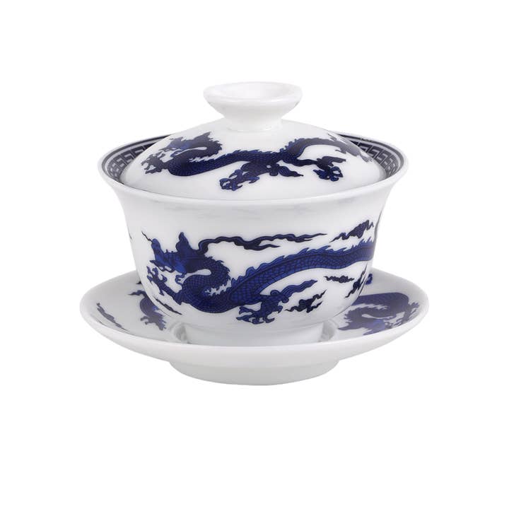 Urban Tokyo - Wholesale Coffee/Tea Cup - Gaiwan Tea Brewing Cup with Lid Oriental Dragon (1/80)