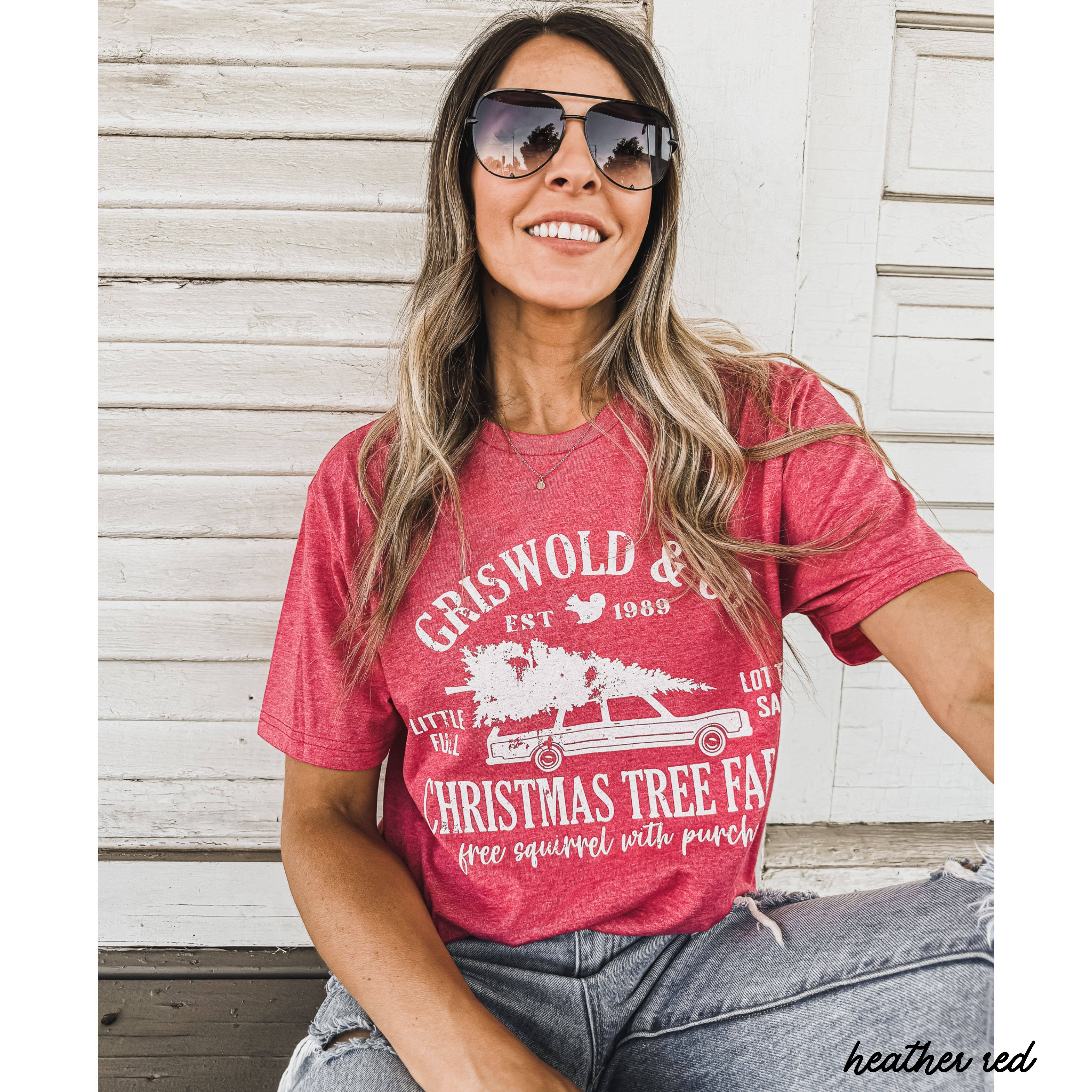 Chloe Vs Tank - Wholesale T-Shirt (Graphic) - Unisex - Griswold Tree Farm Tee *4 Colors (S-3X) 1