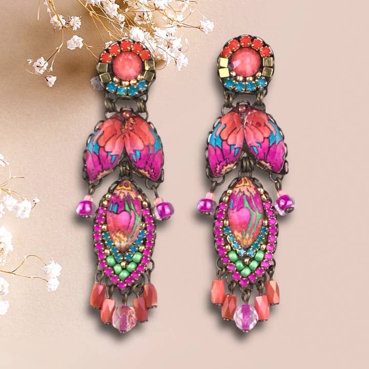 ROMANCE crystal earrings for wholesale by melizijewelry