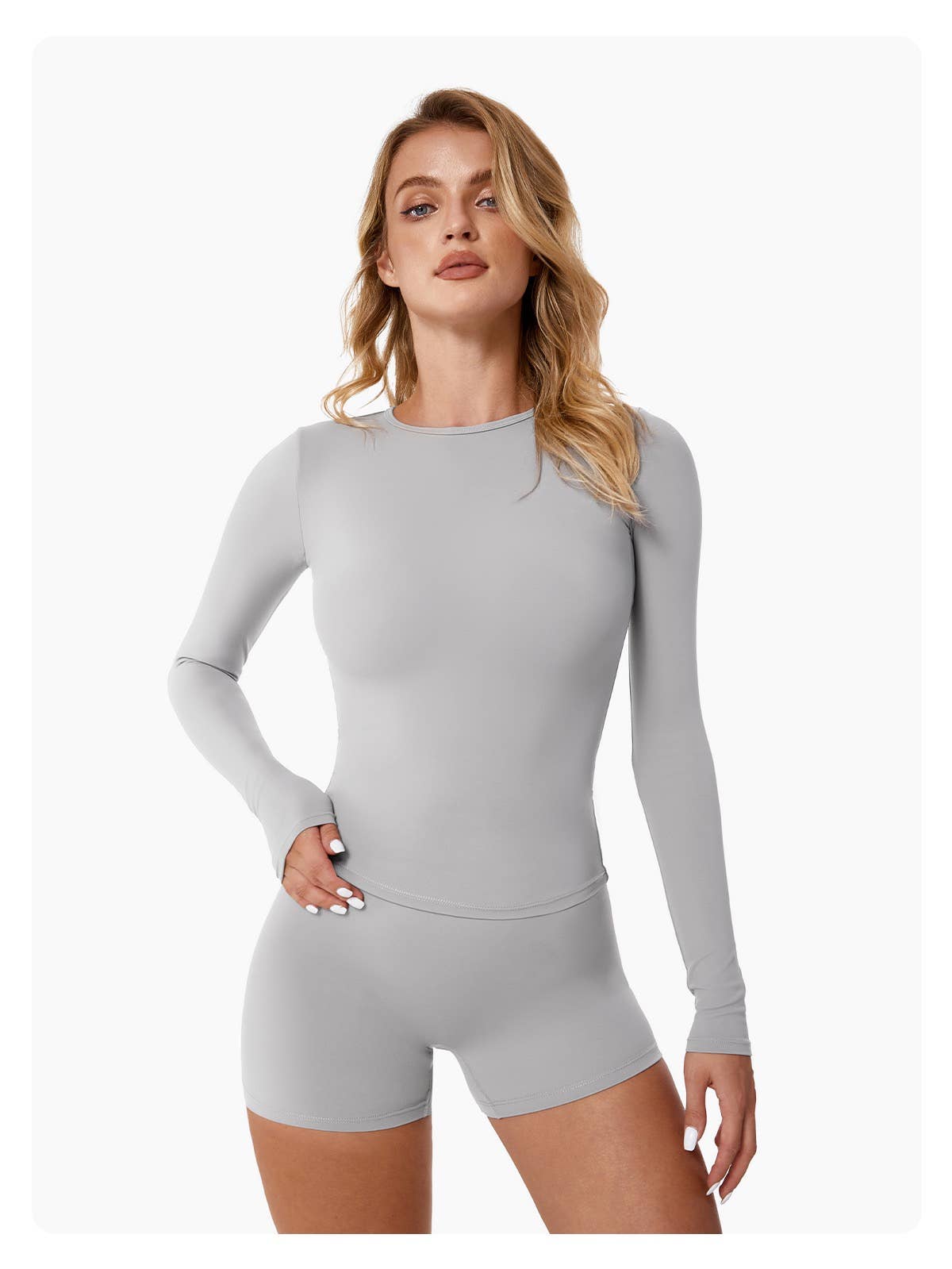 Mantra Active - Wholesale Athletic Top - Women's - Abigail Buttery Soft Crew Neck Long Sleeve Active Top12