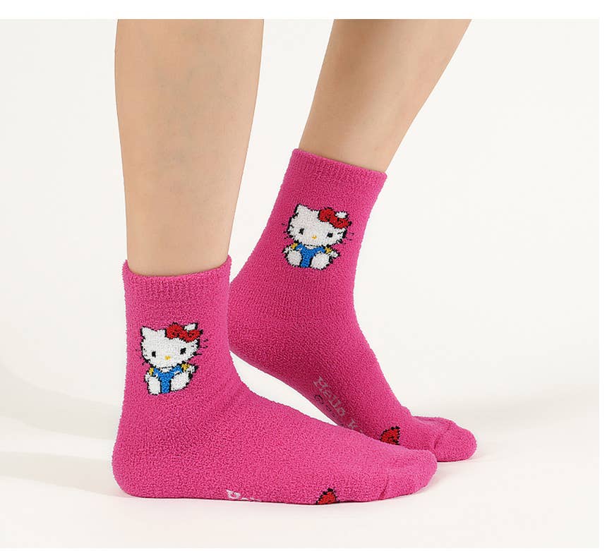 K-Wonderland - Wholesale Socks - Women's - Sanrio Characters ultra-soft cozy warm Sleeping Socks0
