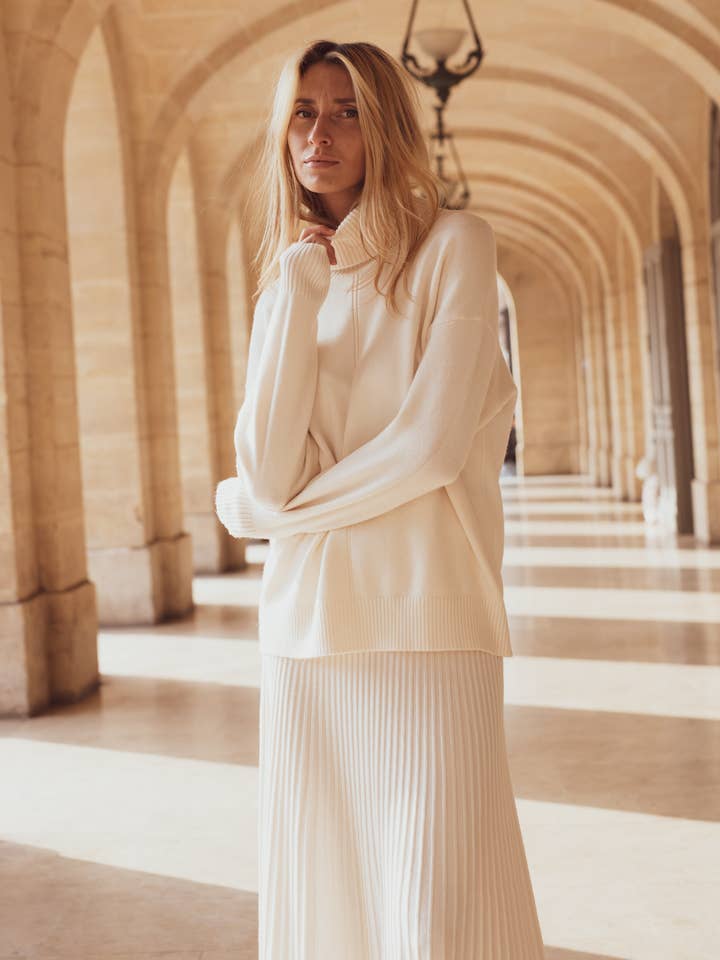 SUNNY STUDIO - Wholesale Knit Sweater - Women's - Women's high-neck sweater