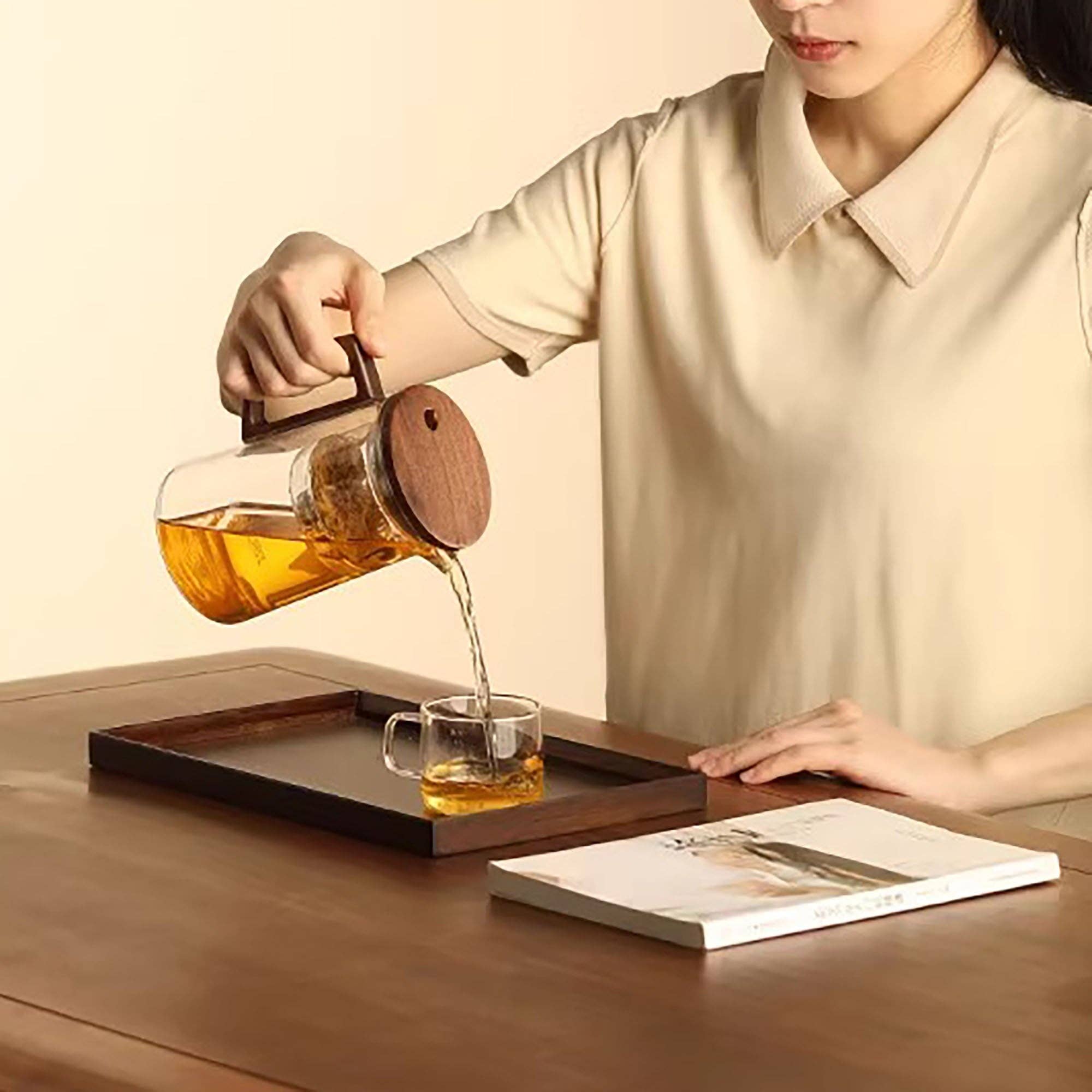 MinoCraft - Vendita all'ingrosso Teiere - Teiera in vetro con funzione di controllo del tempo di infusione8