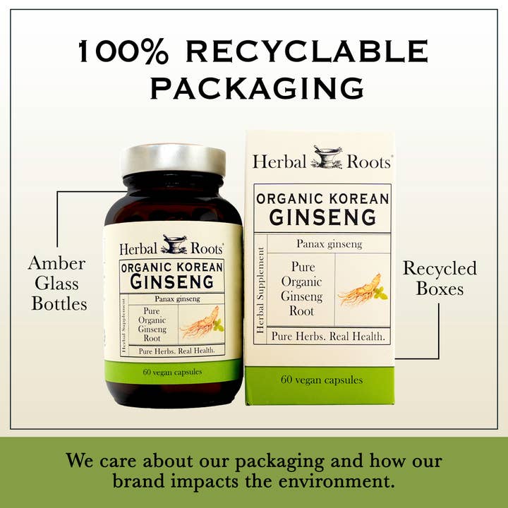 Herbal Roots - Wholesale Oral Supplement/Vitamin - Herbal Roots Organic Korean Ginseng Root Capsules3