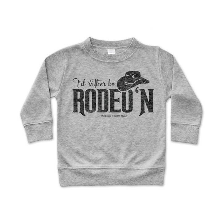I'd Rather Be Rodeo'n - Western Infant Pullover for wholesale by Remuda Western Wear