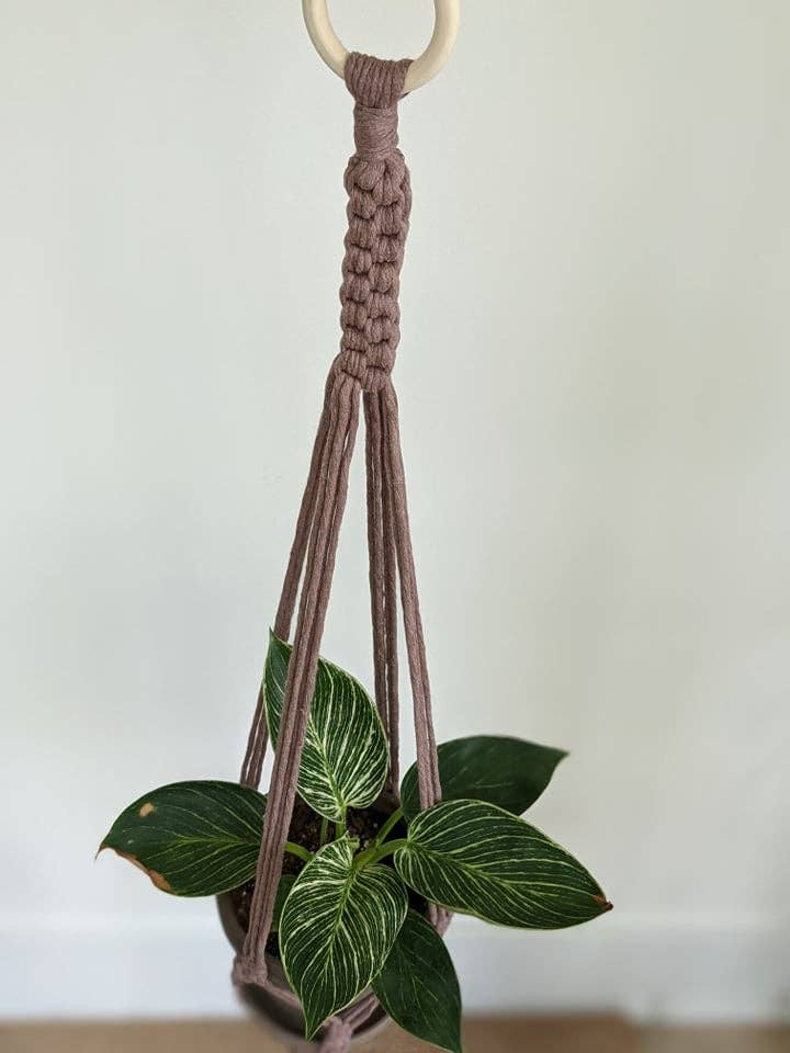 Leaf and Cord - Wholesale Hanging Planter - Macrame Plant Hanger - The Juniper1